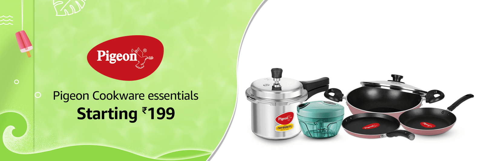 Amazon - Pigeon Brand – Cookware Essentials Staring @199